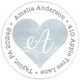 Watercolor Heart Round Address Labels in a Jar Image 3 of 7